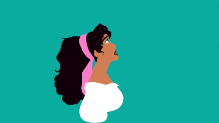 Esmeralda - disney, minimalst, Esmeralda, wallpaper