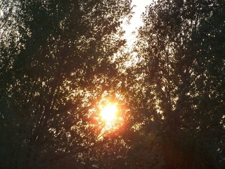 Sun setting in Smoke Filled Sky, Teton Valley, Idaho - sunsets, smoke, fires, mountains