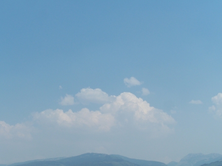 Smoke Clouds Rising above the Tetons - smoke, mountains, clouds, firefighting