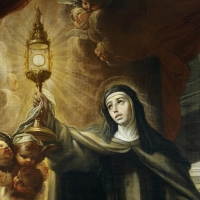 Saint Claire at Adoration