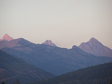 View from Fox Creek towards Jackson, Wyoming - Mountains, Scenic, Picturesque, Sky, Sunsets