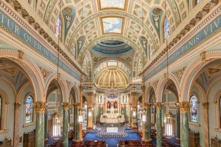 St. Jean Baptiste Church - catholic, christianity, interior, church