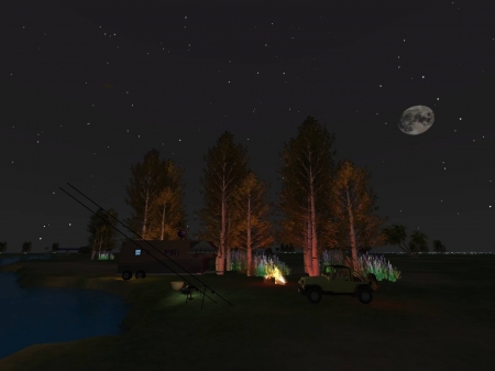 Virtual Fishing - Secondlife, lake, Virtual, Fishing