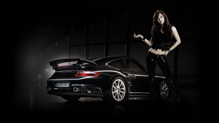 Porsche Black - Sexy, Sporty, Asain, Model