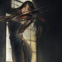 Robot playing the violin