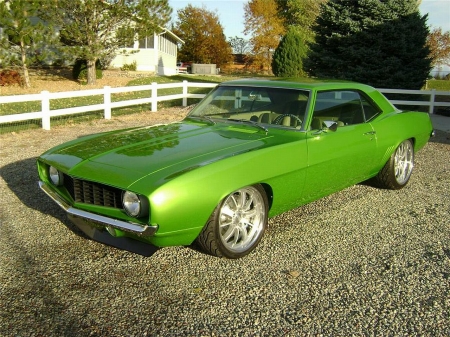 shiny green beauty - hotrod, cars, green, classic