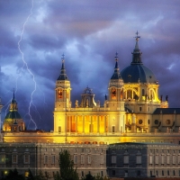 Cathedral in Madrid, Spain