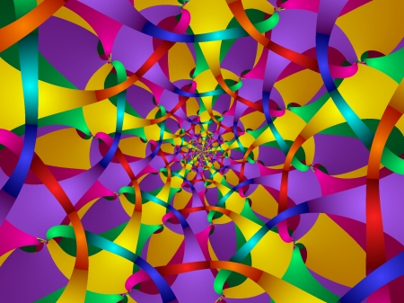 Interwoven - VIVID, COLOR, BRIGHT, Mind Boggling Fractals, HAPPY, FRACTALS, HUE, INTERWOVEN, ABSTRACT