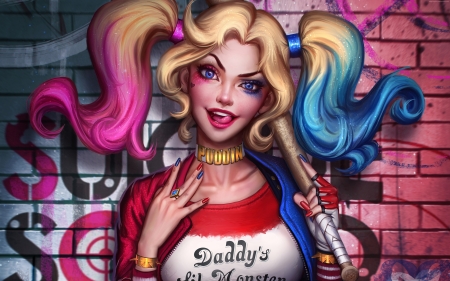 Harley Quinn 5k Wide - harley, girl, fantasy, quinn