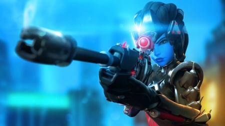 Noire Widowmaker - Widowmaker, Noire, sniper, 2016, video, games