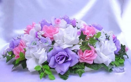 ROSES - FLORAL, COLORS, LEAVES, PETALS