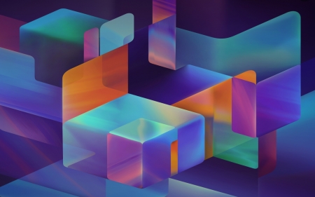 CUBES - design, colors, cubes, abstract