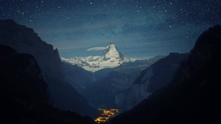 under the stars. - space, cool, fun, mountain, stars