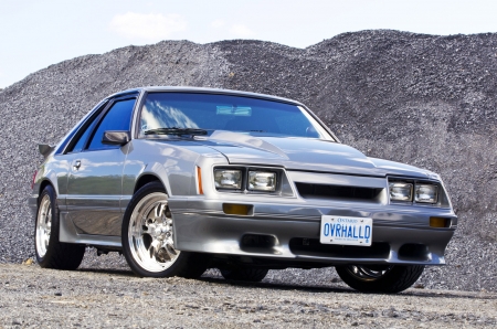 1984-Ford-Mustang - Custom Wheels, Silver, Ford, 1984