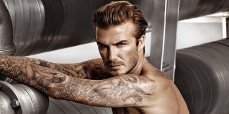 David Beckam - tattoo, man, David Beckam, model