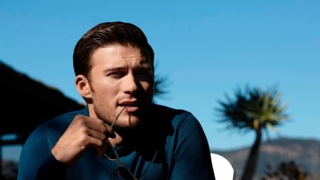 Scott Eastwood - scott eastwood, actor, man, blue