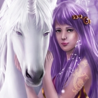 Fantasy fairy and steed