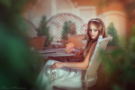 â™¥ - bride, abstract, lady, weddding