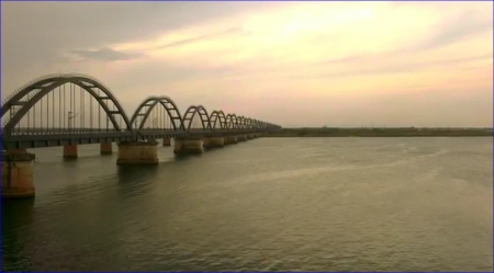 bridge in india - river, bridges, nature, truss bridge, railroad bridge, india, architecture, bridge