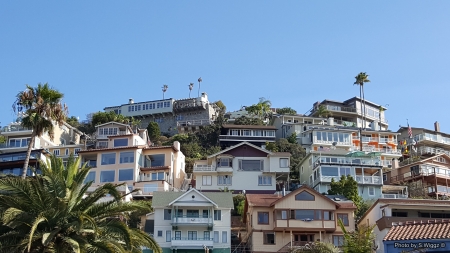 Homes in Avalon, Catalina Islands - sky, avalon, islands, catalina, homes