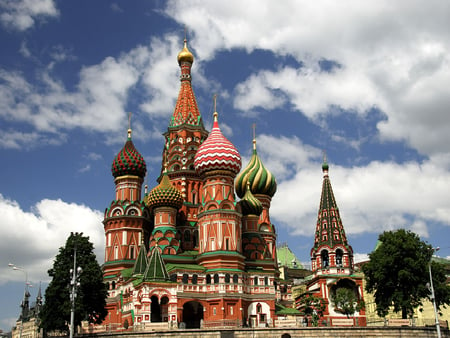 Saint Basil's Cathedral - moscow, dome, st basil, russian, cathedral, monument