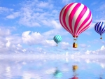 Colorful Balloons Flying in the Sky