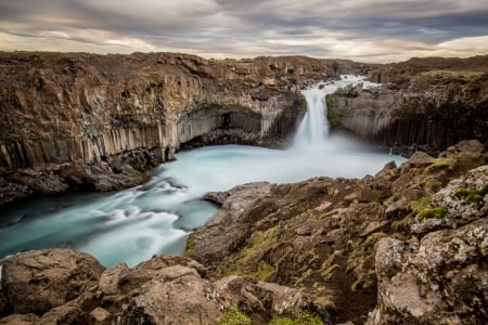 Waterfall - river, water, nature, desert, Waterfall, landscape