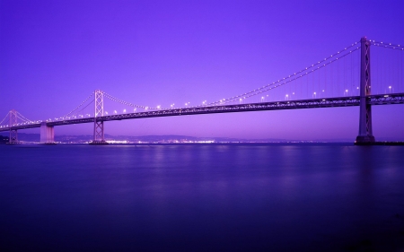 Bridge - nature, sky, ocean, bridge