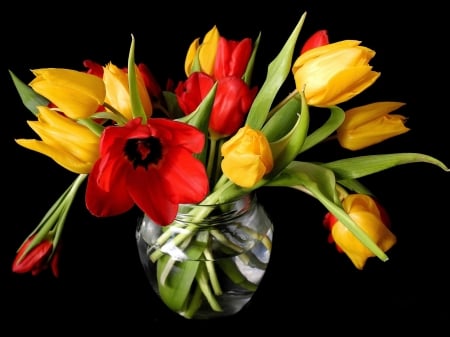 Bouquet - vase, flower, petal, bouquet