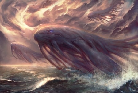 Fantasy Creature - creature, sea, fantasy, art