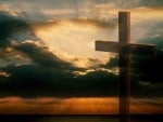 Cross sunset