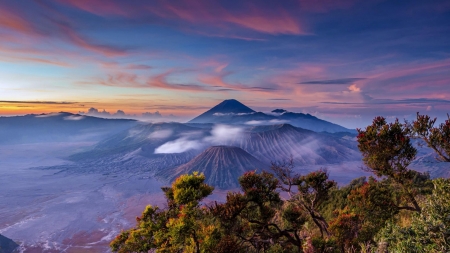 Looking Over - mountains, sky, sunset, sunrise