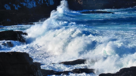 Cape Spear  - scenery, beautiful, photography, sea, ocean, photo, wide screen, waves, waterscape