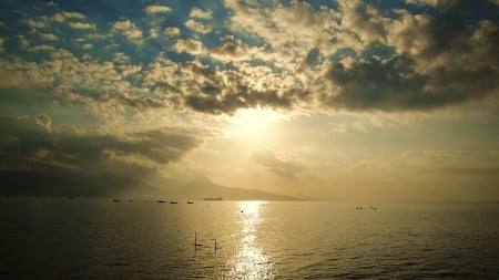 Beyond the sea - nature, horizon, cloud, sea