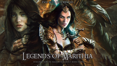 Legends of Marithia : Kassina - innocence, dark, female, armour, dragon, evil, vampire, fantasy