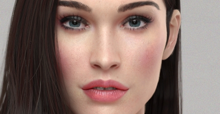 Megan Fox - girl, beauty, 3D, actress, megan fox, qi sheng luo, woman, face, CG, luminos