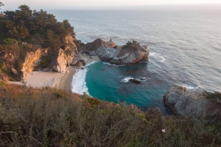 McWay Falls - nature, fun, ocean, beach, cool, mcway falls