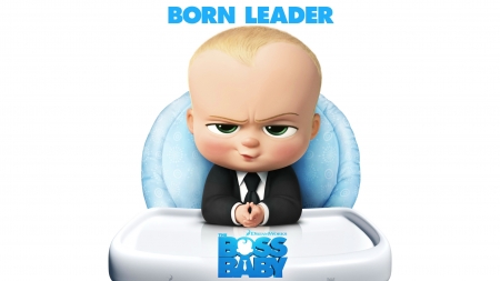 The Boss Baby (2017) - white, movie, blue, animation, dreamworks, cute, poster, the boss baby