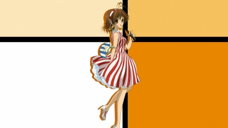 Clannad girl - girl, clannad, anime, pose, cute, dress