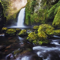 Green Moss Waterfall