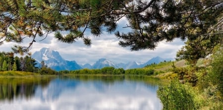 Beautiful Scenery - sky, lake, tree, nature