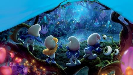 Smurfs: The Lost Village (2017) - smurfs, fantasy, blue, the lost village, cute, movie