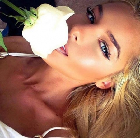 White Rose - flowers, roses, people, photography, beauty, cool