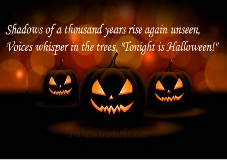 Tonight is Halloween - Halloween, jack-o-lantern, pumpkins, carvings