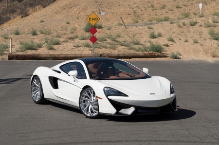 McLaren 570 GT - white, custom wheels, mclaren, sports car