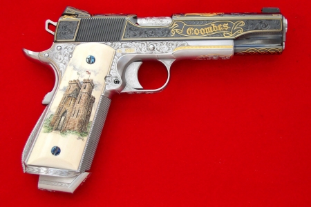 Custom Colt M1911 - ingraved, Colt, gun, Custom, M1911, weapon, art