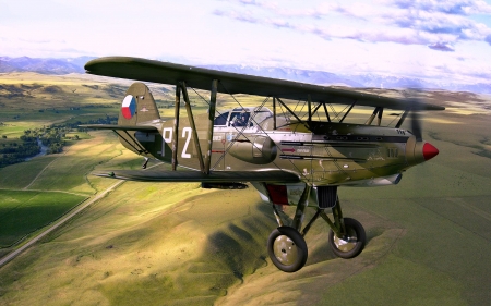 Avia B534 Biplane - aircraft, ww1, biplane, military