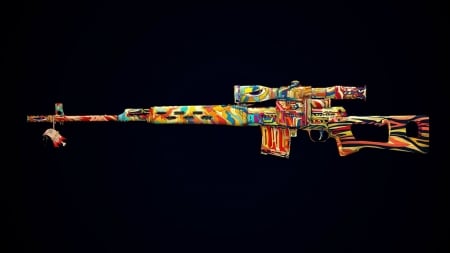 Sniper Rifle - gun, sniper rifle, weapon, artistic