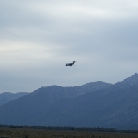 Landing, Jackson Hole, Wyoming Airport