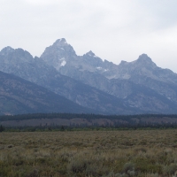 Teton Mountain Range, Jackson Hole, Wyoming Airport
